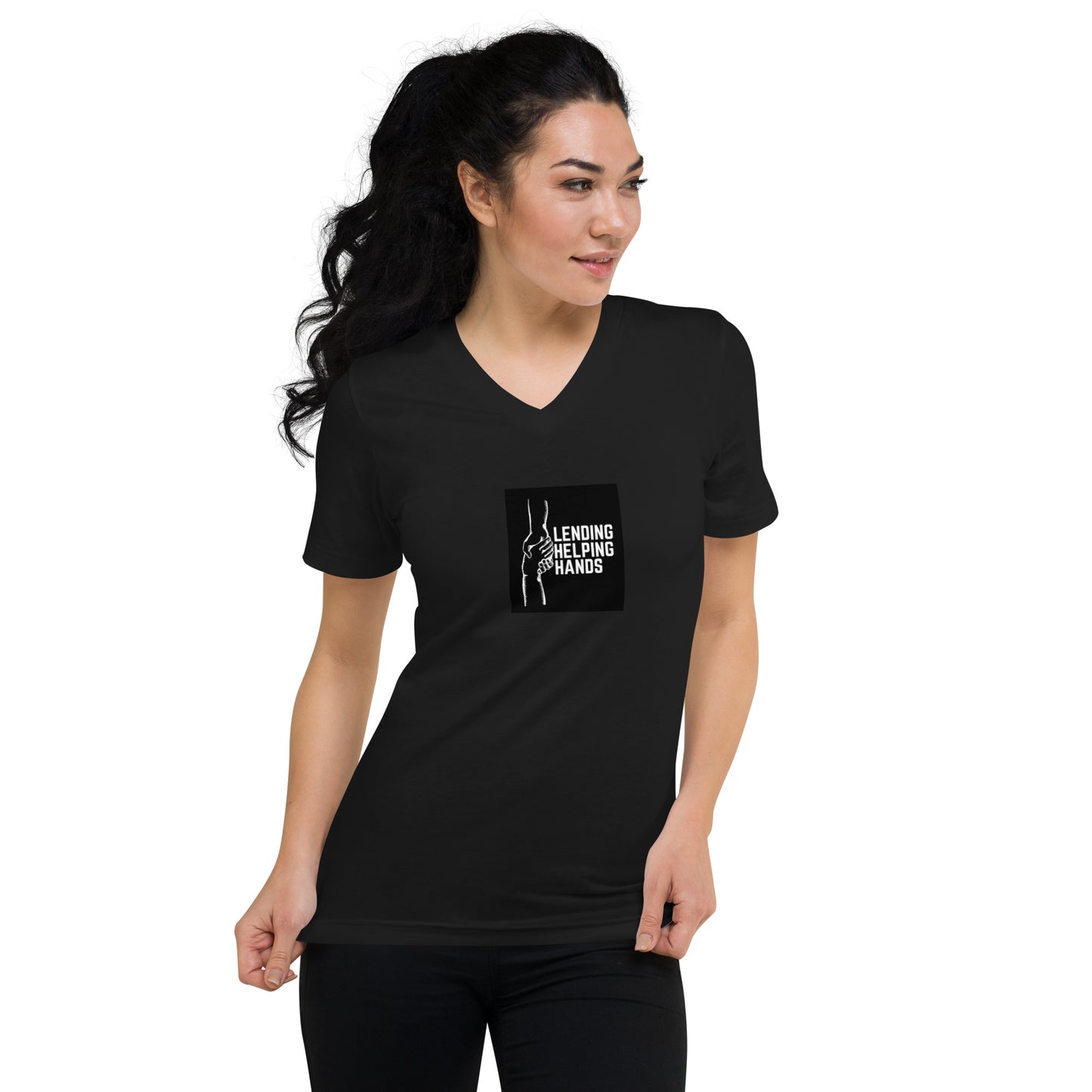 Unisex Short Sleeve V-Neck T-Shirt