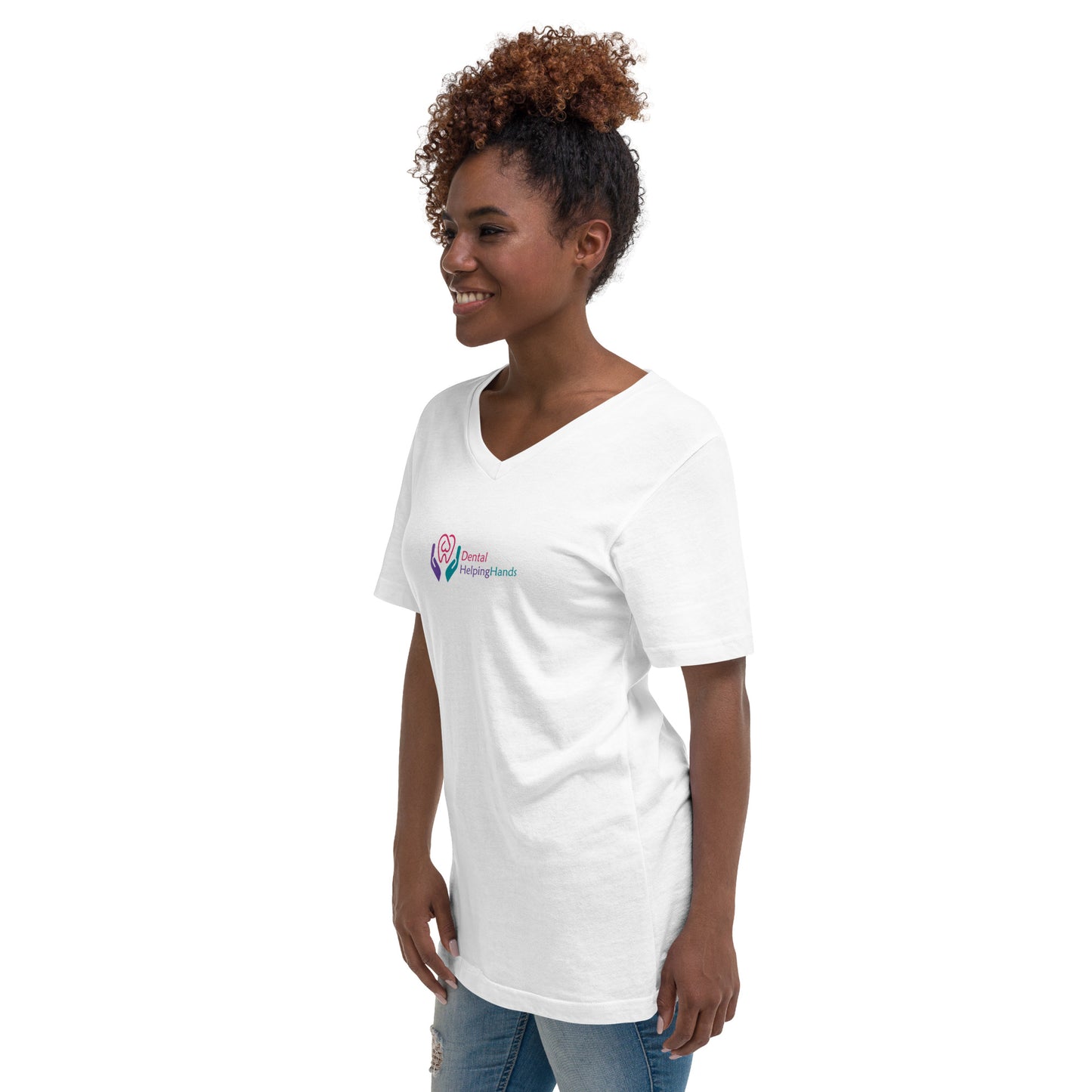 Unisex Short Sleeve V-Neck T-Shirt